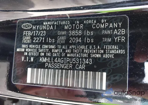 2023 Hyundai Elantra Se из США, поврежденный, VIN KMHLL4AG1PU531343